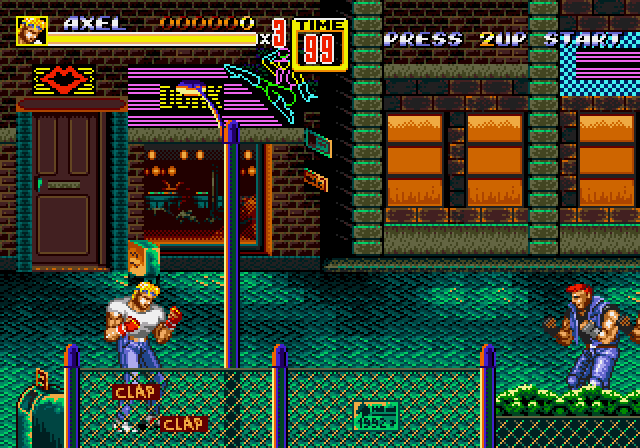 Streets of Rage II - Megadrive game screenshot (1993) by Sega